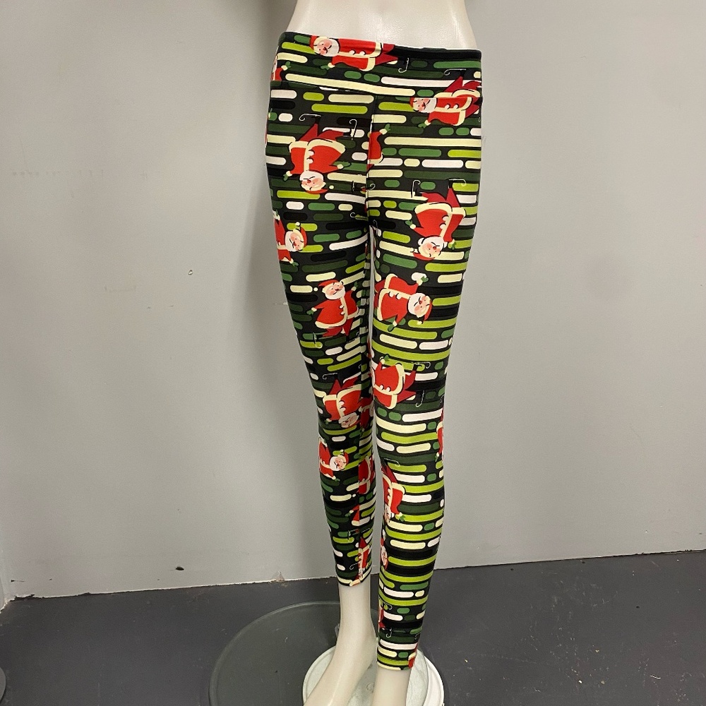 LuLaRoe SANTA PANTS Leggings TWEEN
